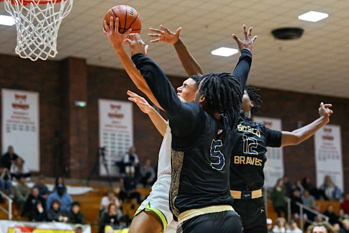 West Linn St. John Bosco boys basketball Oregon Capitol City Classic final Leon Neuschwander 55